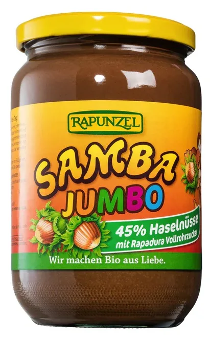 Rapunzel Pomazánka oříšková SAMBA jumbo BIO