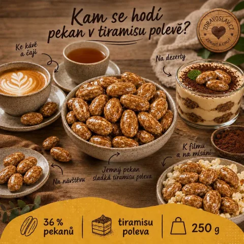 Pekanové ořechy v tiramisu polevě — náhled 2