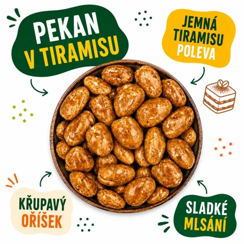 Pekanové ořechy v tiramisu polevě — náhled 2
