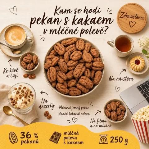 Pekan s kakaem v mléčné polevě — náhled 2