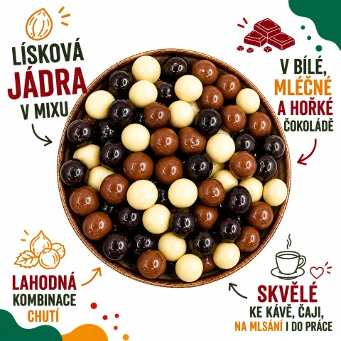 Lísková jádra mix — náhled 2