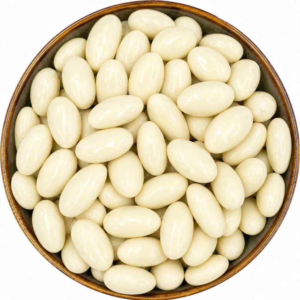 Mandle v bílé čokoládě