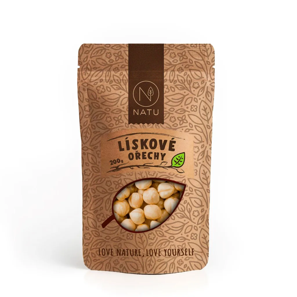 Pražené loupané lískové ořechy