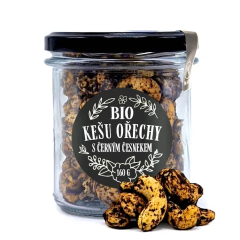 BIO kešu ořechy s černým česnekem — náhled 1