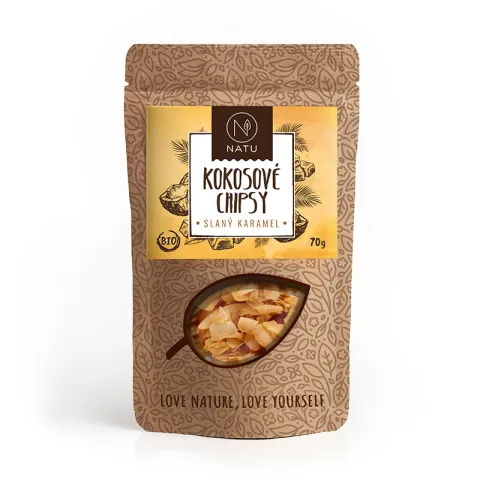 Kokosové chipsy slaný karamel BIO — náhled 1