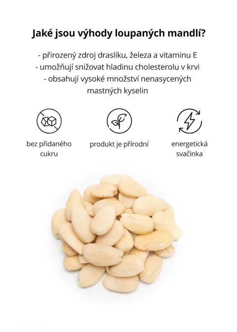 Mandle natural loupané — náhled 7