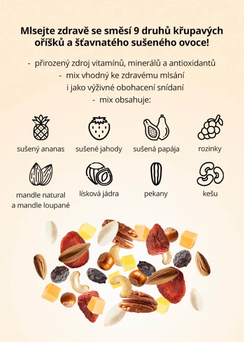 VENIRA fit mix ořechů a sušeného ovoce — náhled 7