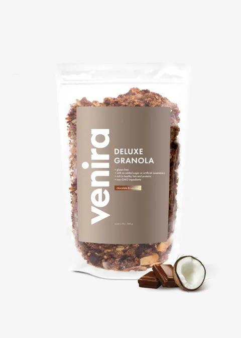 VENIRA deluxe granola, čokoláda a kokos