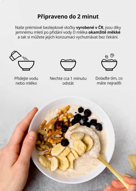 VENIRA minutová ovesná kaše s proteinem - coconut cream — náhled 10