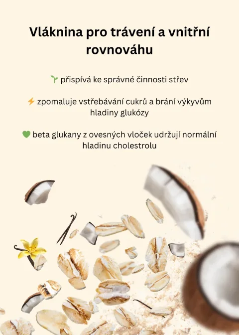 VENIRA minutová ovesná kaše s proteinem - coconut cream — náhled 6