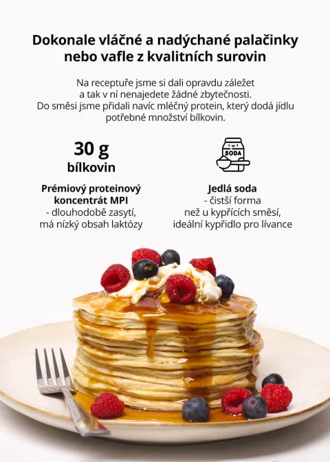 Deluxe protein pancake & waffle mix s kokosem — náhled 9