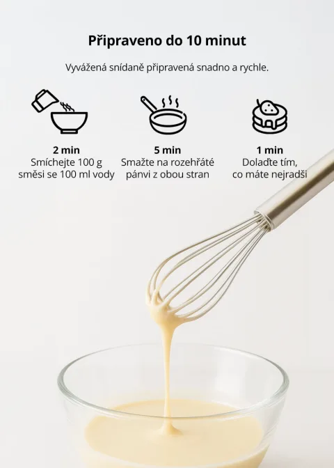 Deluxe protein pancake & waffle mix s kokosem — náhled 7