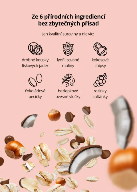 VENIRA deluxe müsli, malina a lískový ořech — náhled 8