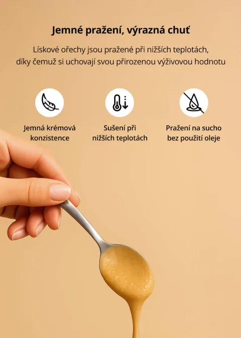 Lískooříškové máslo jemné (smooth) — náhled 8