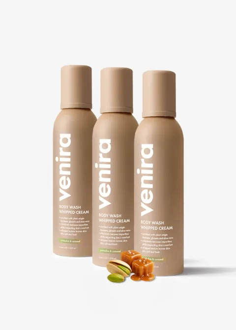 Šlehačková sprchová pěna pistachio & caramel — náhled 1