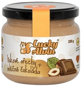 Lískové ořechy + mléčná čokoláda Lucky Alvin