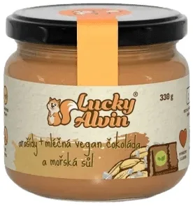 Arašídy s mléčnou vegan čokoládou a mořskou solí