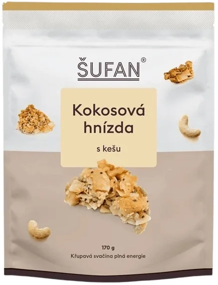 Kokosová hnízda s kešu