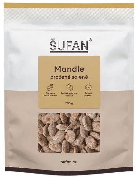 Mandle pražené solené