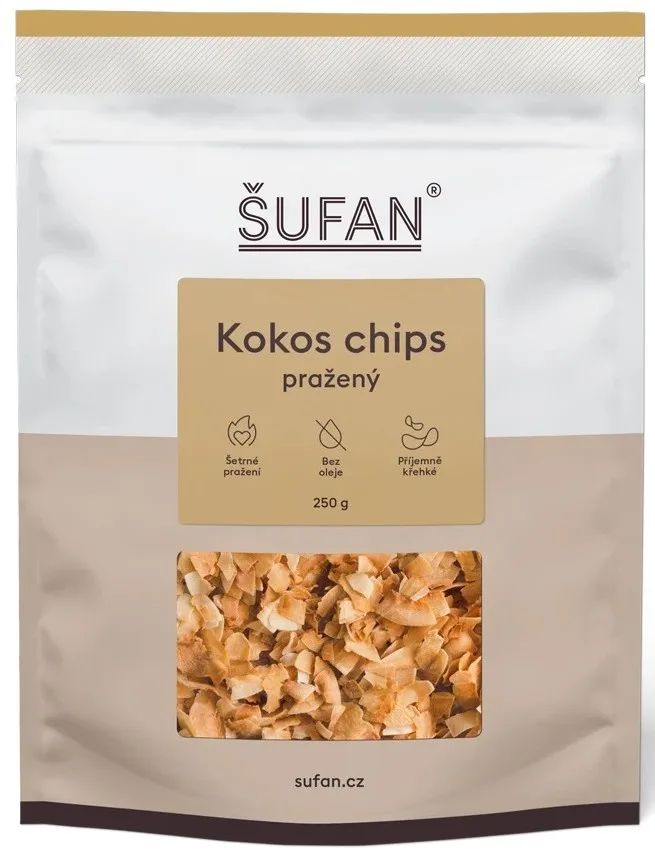 Kokos chipsy pražené