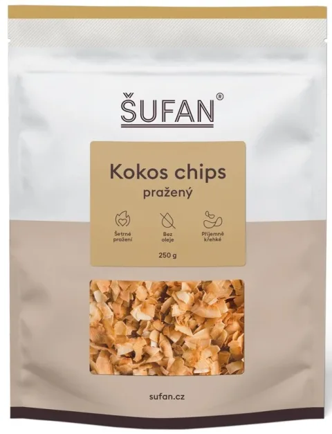 Kokos chipsy pražené