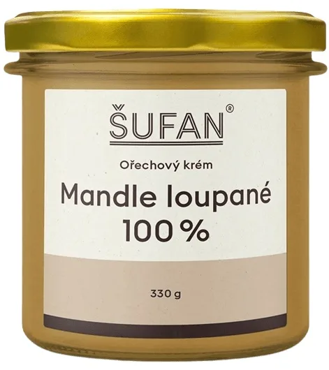 Šufan máslo z loupaných mandlí