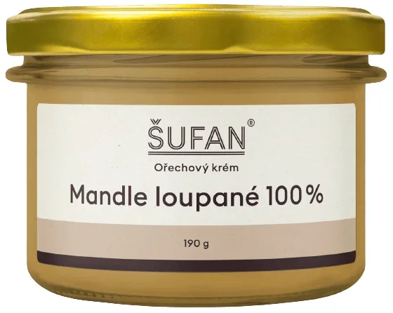 Šufan máslo z loupaných mandlí