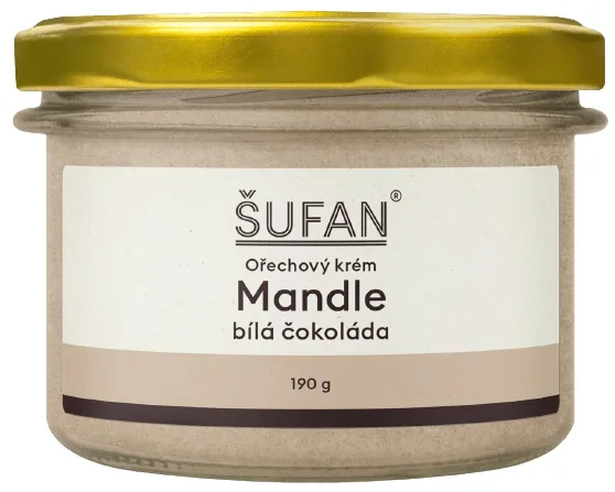 Šufan mandle v bílé čokoládě