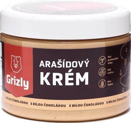 Arašídový krém s bílou čokoládou