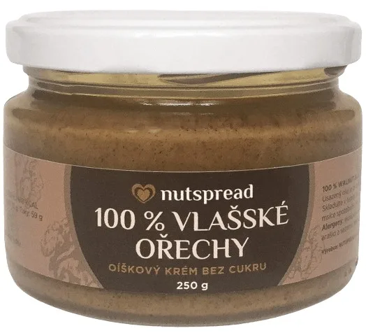 100% ořechové máslo z vlašských ořechů