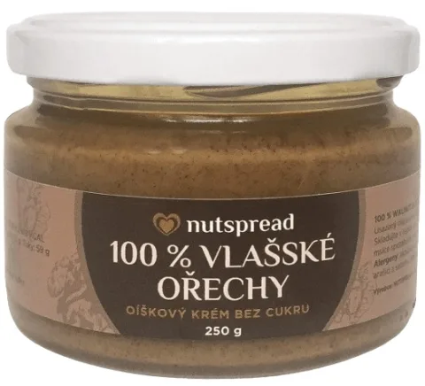 100% ořechové máslo z vlašských ořechů