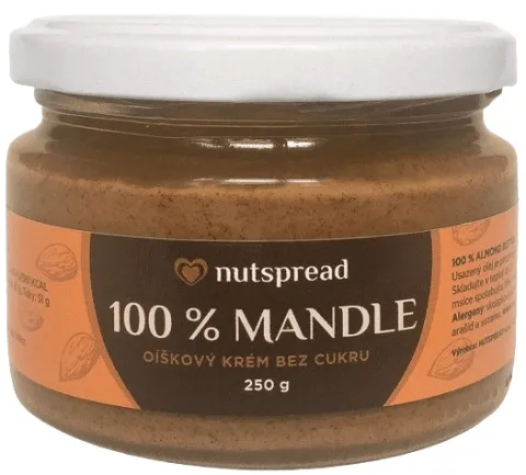 Nutspread 100% ořechové máslo – mandle
