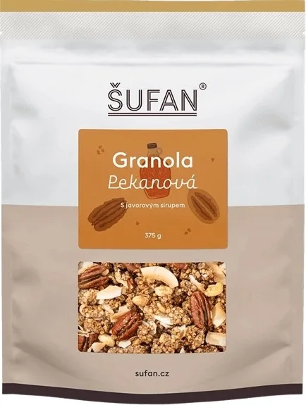 Šufan granola pekanová s javorovým sirupem