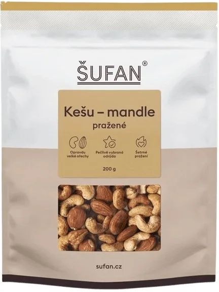 Šufan ořechy kešu a mandle pražené