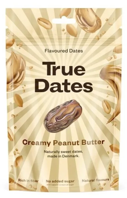 True dates ochucené datle arašídové máslo