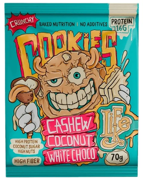Lifelike Cookies kešu, kokos a bílá čokoláda