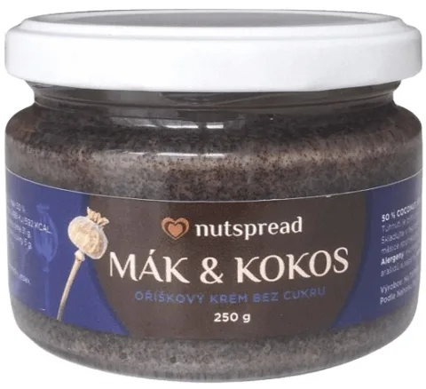 Kokosovo-makové máslo