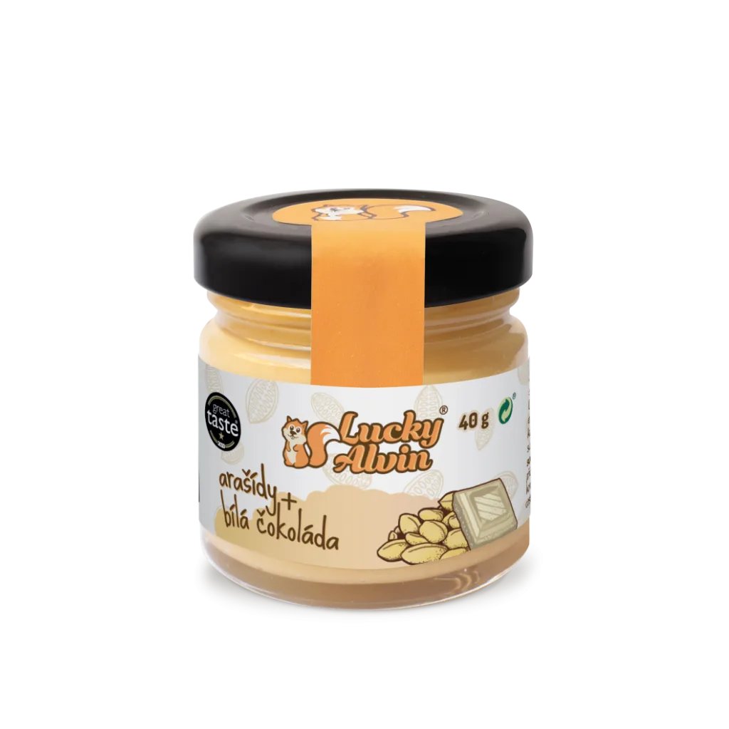 Arašídy + bílá čokoláda