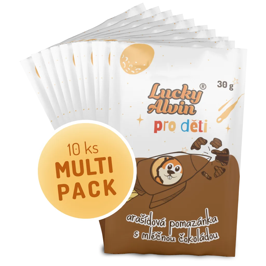 Arašídová pomazánka s mléčnou čokoládou MULTIPACK pro děti