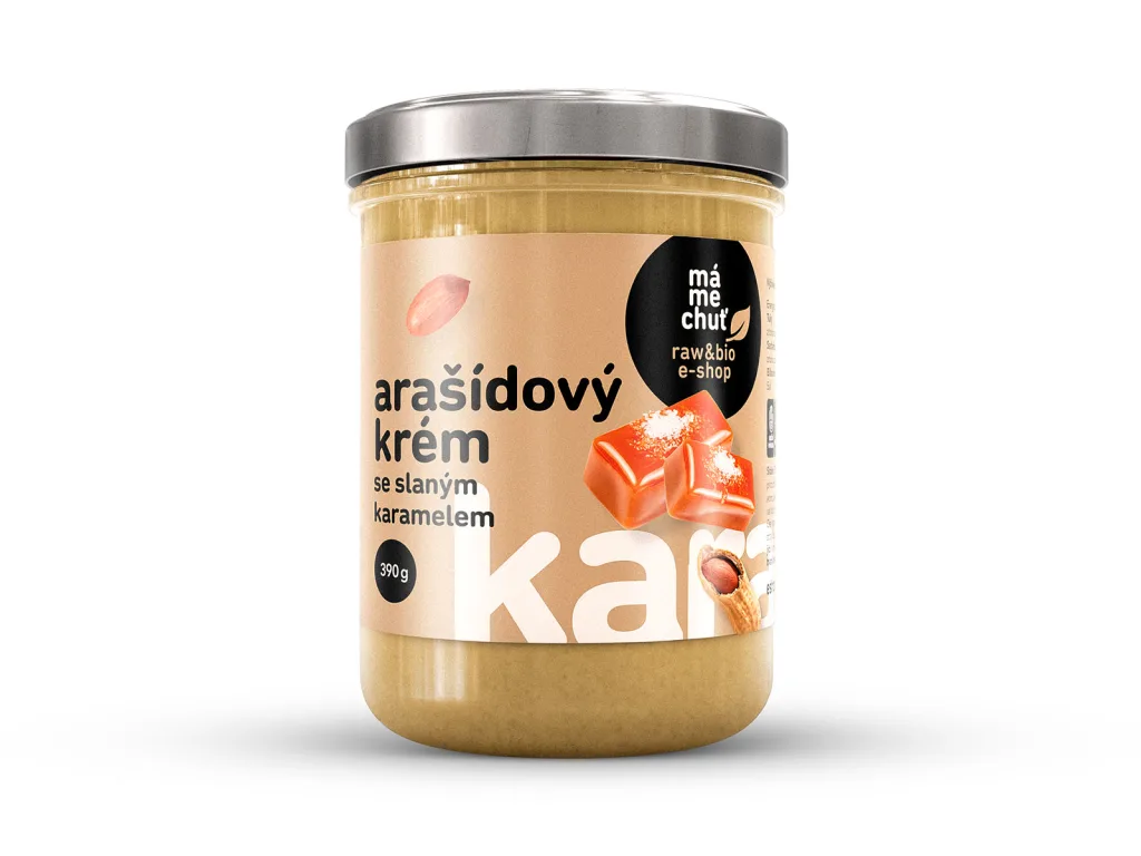 Arašídový krém se slaným karamelem