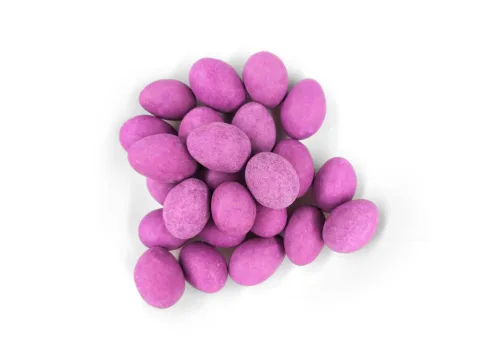 Mandle v čokoládě s borůvkovou polevou