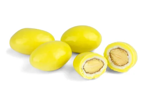 Mandle v citrónové čokoládě