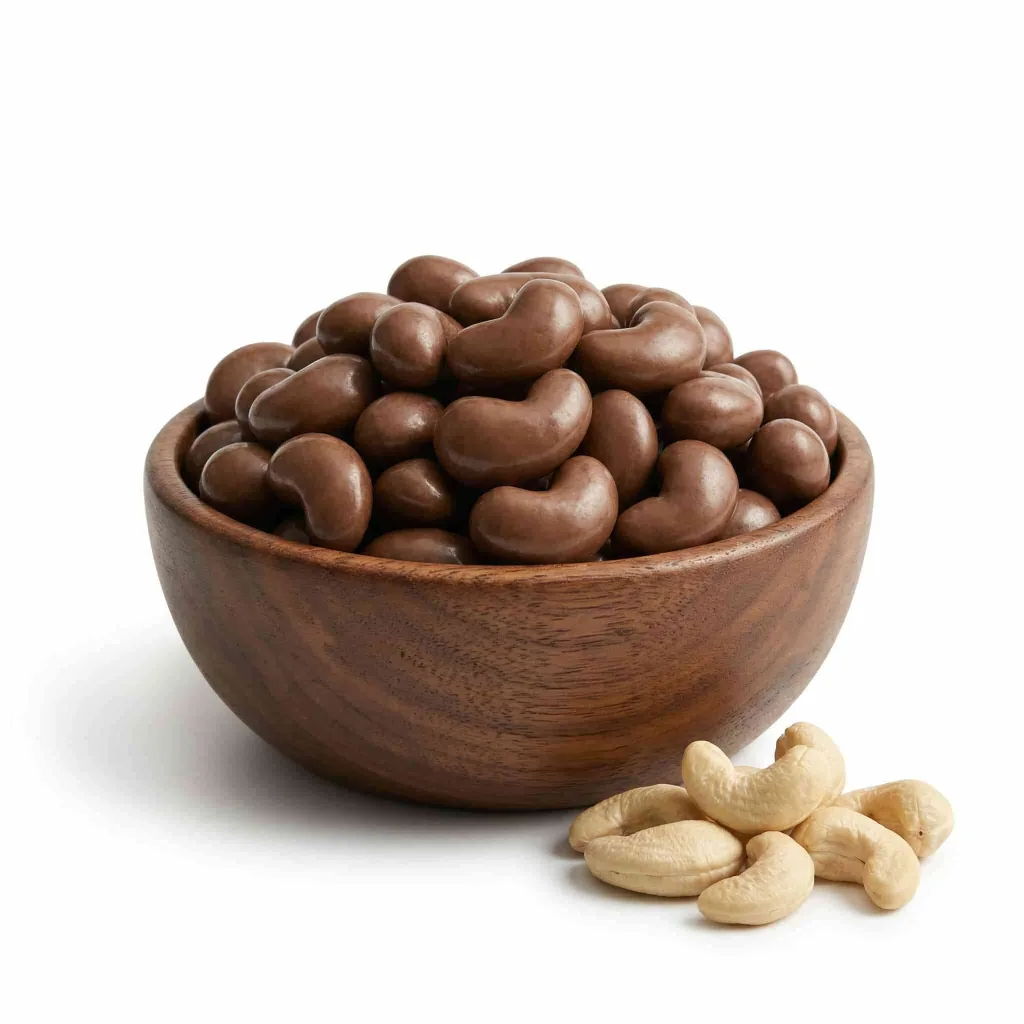 Kešu ořechy v mléčné čokoládě - MámeChuť Balení: 1 kg