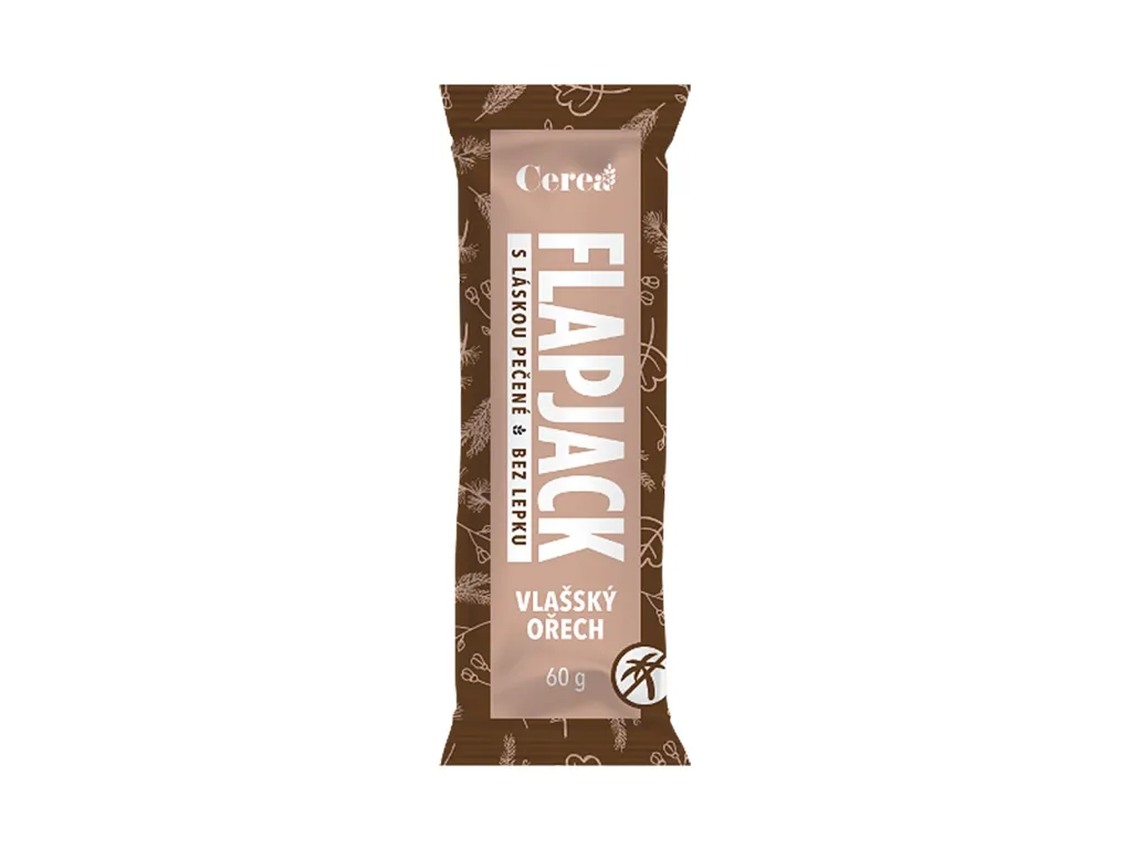 Cereální tyčinka Flapjack vlašský oříšek