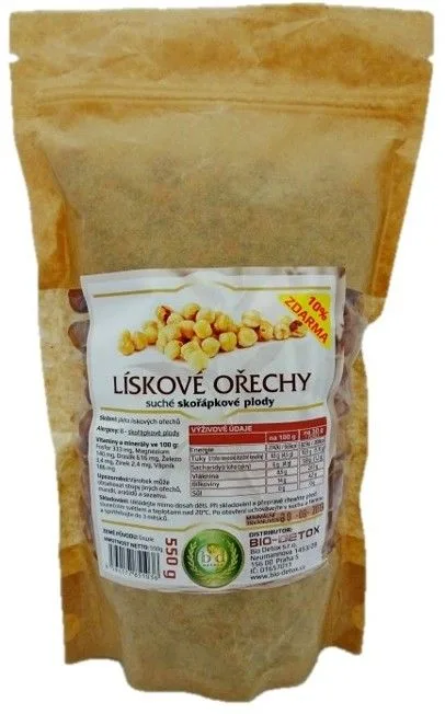 Lískové ořechy – jádra lískových ořechů