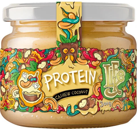 Proteinový kešu krém s kokosem